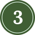 Green circle with number three